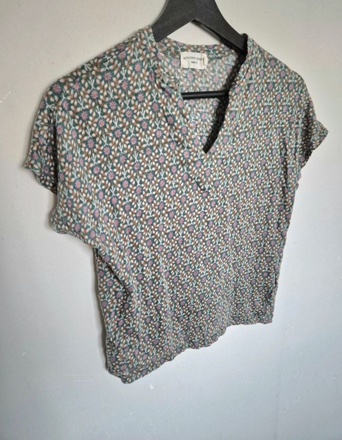 T-shirt en lin Monoprix taille s