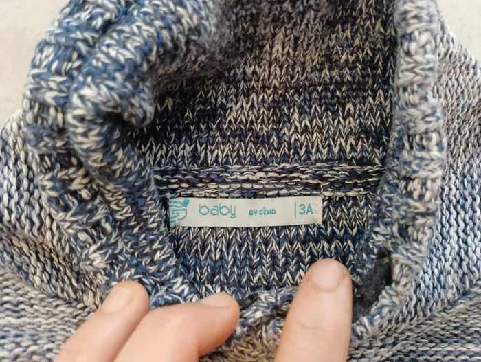 Pull col roulé garçon taille 3 ans - photo numéro 2
