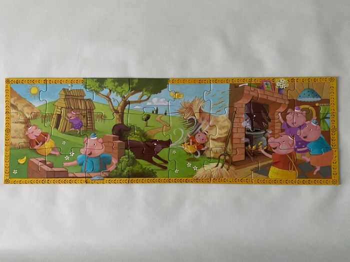 Puzzle Les trois petits cochons 24 pièces djeco - photo numéro 2