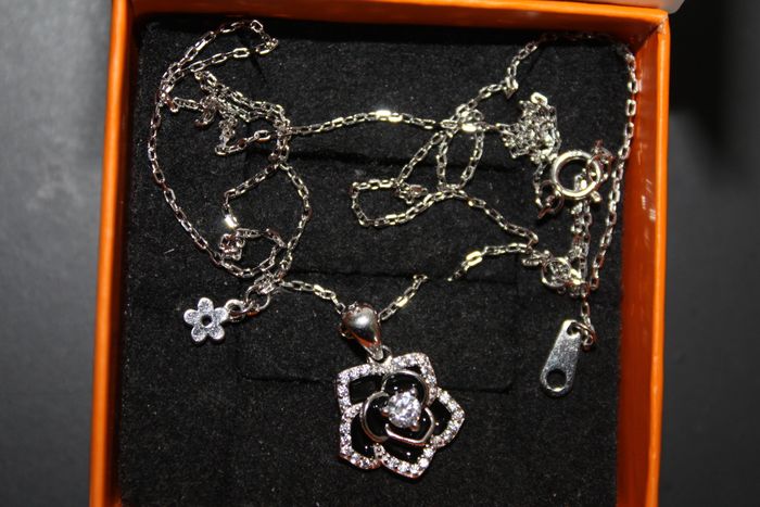 Chaîne et pendentif argent - photo numéro 2