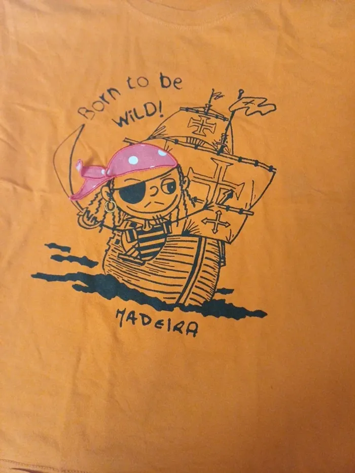 Joli tee shirt pirate madeira 9/11 ans - photo numéro 2