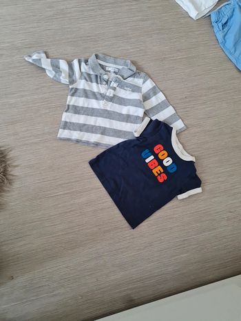 1 polo et 1 tee shirt 12 mois très bon etat