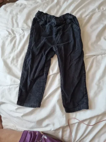 Pantalon velour côtelé 86cm