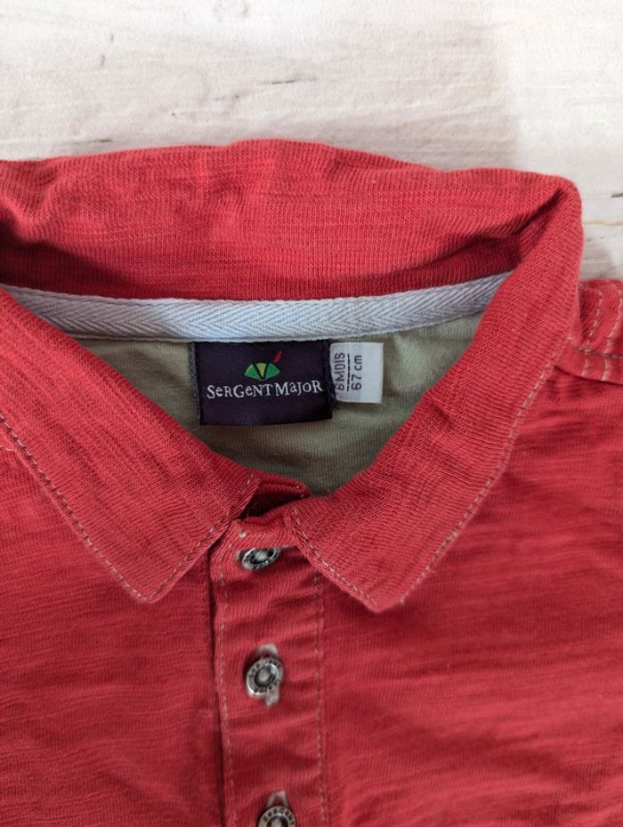 👕Polo manches courtes Sergent Major – 6 mois – Comme neuf - photo numéro 5