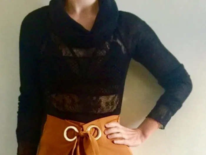 Haut noir crochet - photo numéro 3