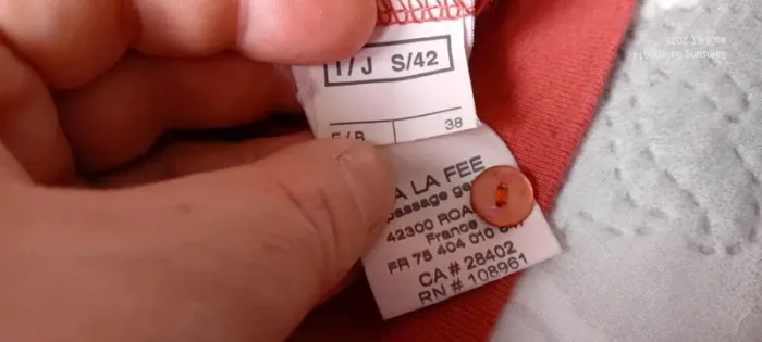 Blouse sans manches col avec boutons et volants avec soie corail femme - photo numéro 18