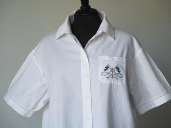 Chemise vintage drapeaux marins 44/46 TBE