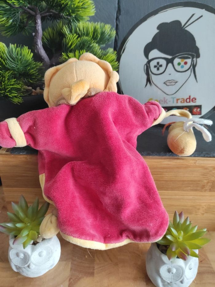 Doudou Marionnette Lion Abeille Fifi Aime Bzz Baby Nat' Plat #geektradedoudou - photo numéro 2