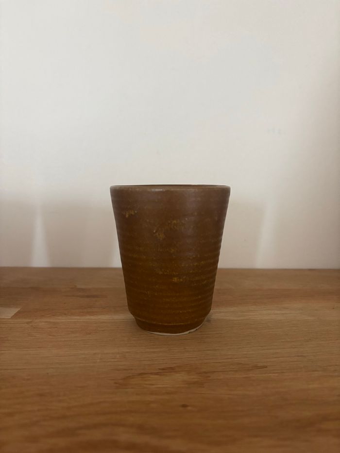 Vintage lot de 4 gobelets en grès - photo numéro 6