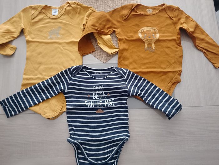 Lot bodies garçon 3 ans