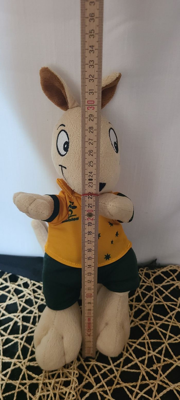 Mascotte de wallabies wallaby de l'an 2000 Wally le wallaby, rugby australien en peluche peluche - photo numéro 2