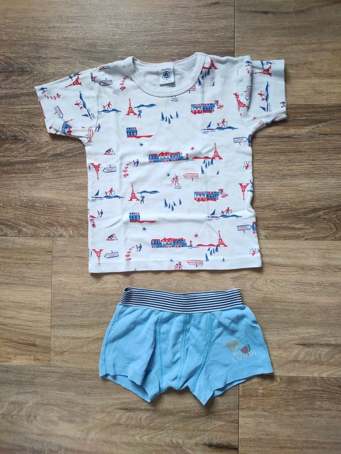 Tee-shirt manches courtes et boxer 3 ans