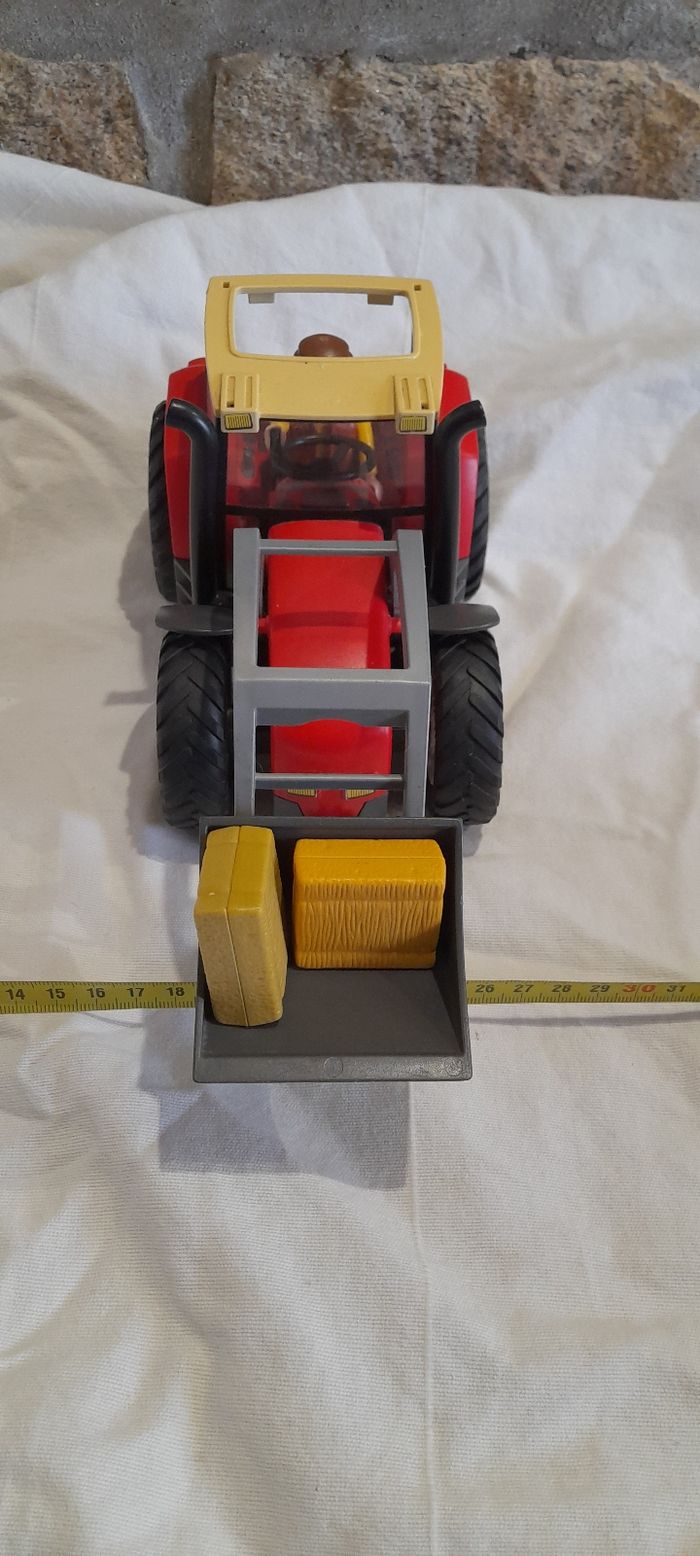 Tracteur rouge et gris playmobil - photo numéro 6