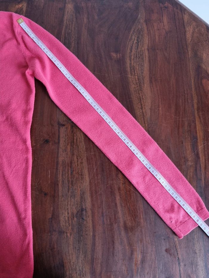 Sweat Pull over col V Tommy Hilfiger rose Femme taille xxs - photo numéro 6