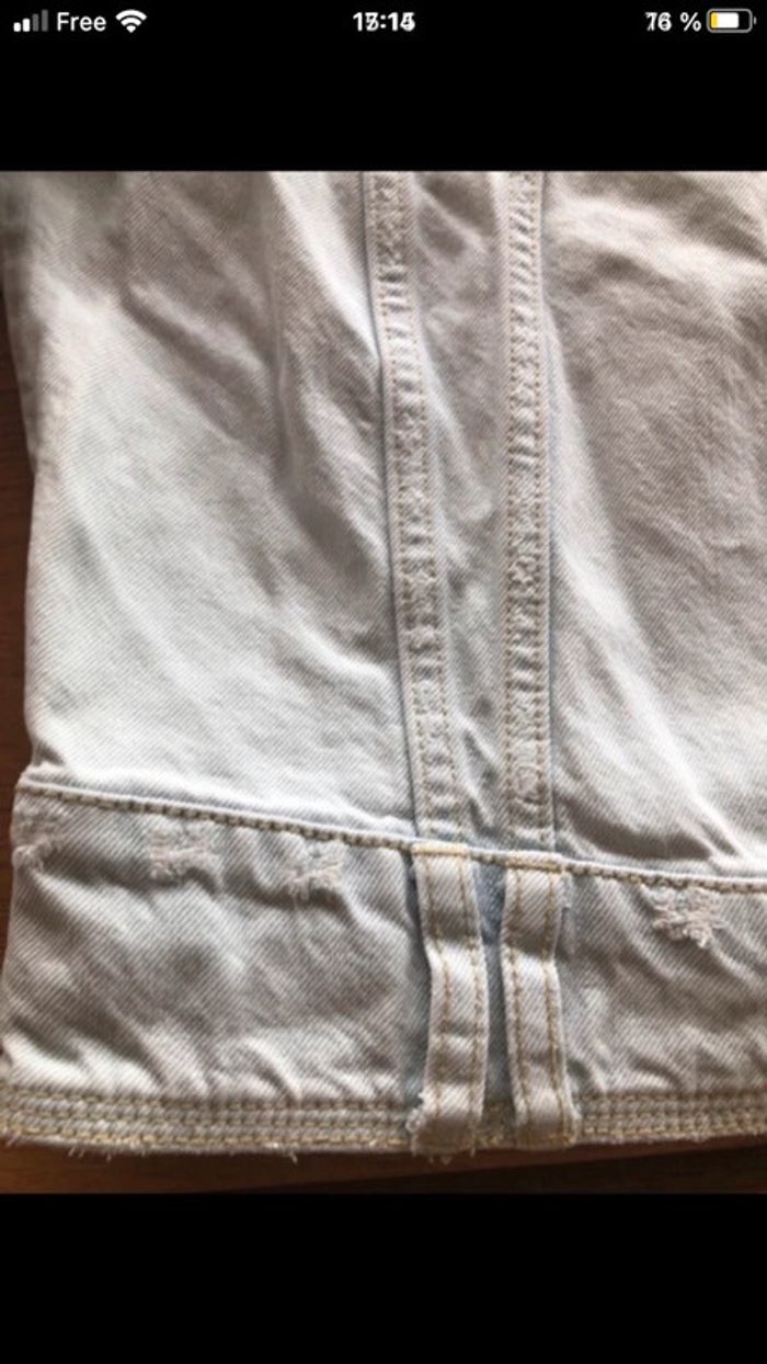Veste jean esprit taille l - photo numéro 7