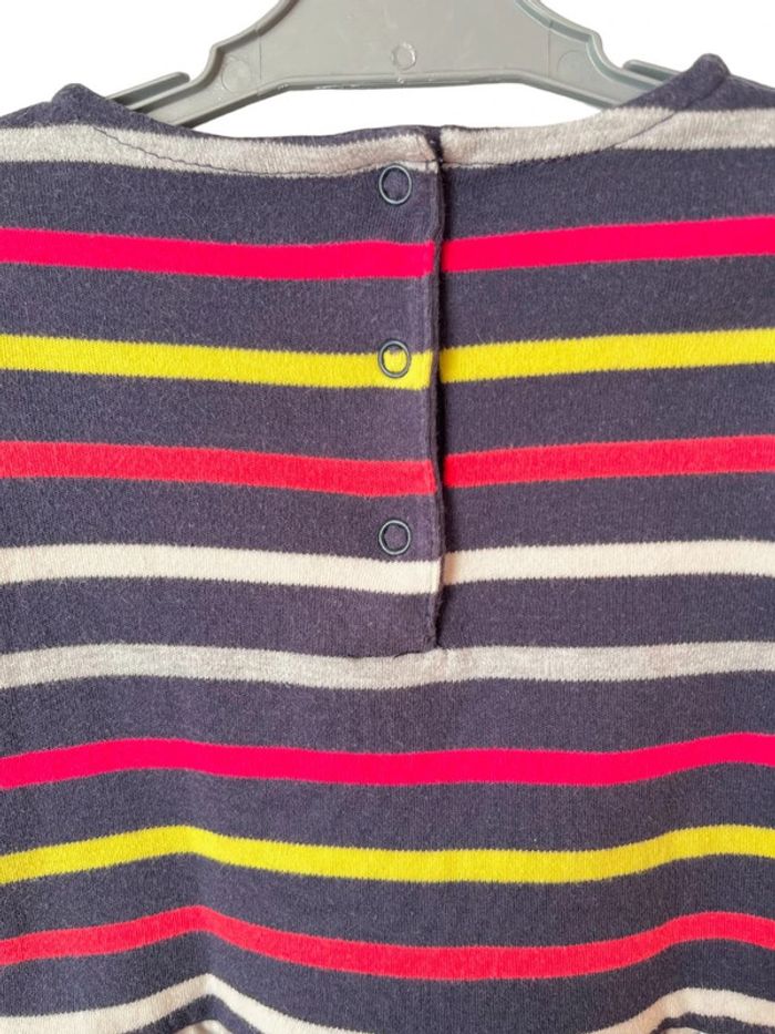 Tunique rayée à manches longues - Week-end à la mer 12 mois - photo numéro 4