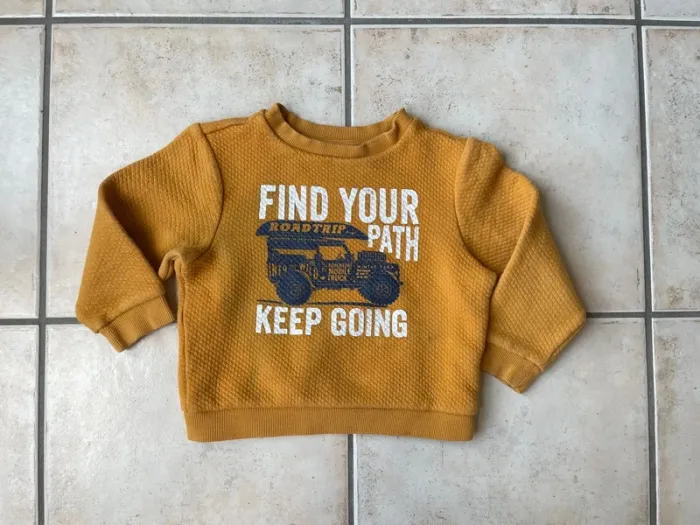 Sweat/pull orchestra 3 ans moutarde