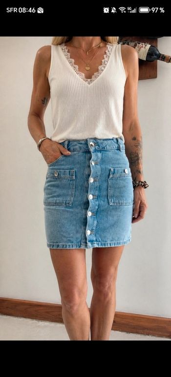 Jupe en jean pull and bear taille xs 