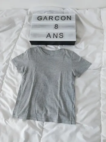 Tee-shirt manche courte garçon 8 ans La halle