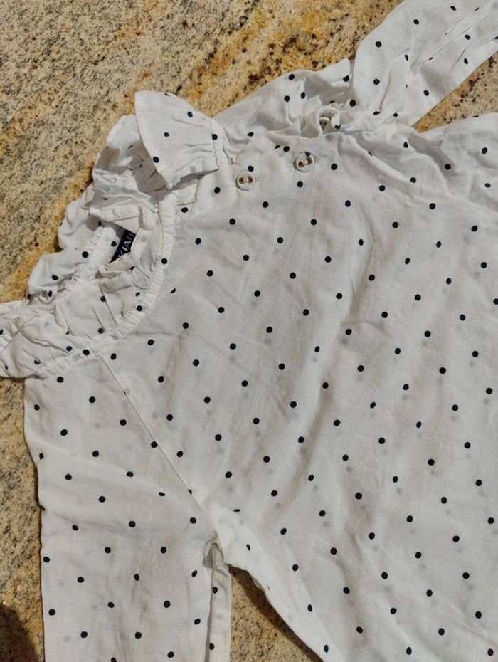 Chemise a pois Kiabi 9 mois - photo numéro 2