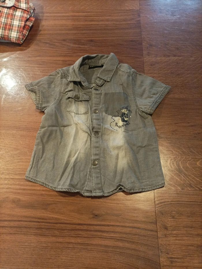 Lot de 3 chemises garçon 18 mois - photo numéro 6