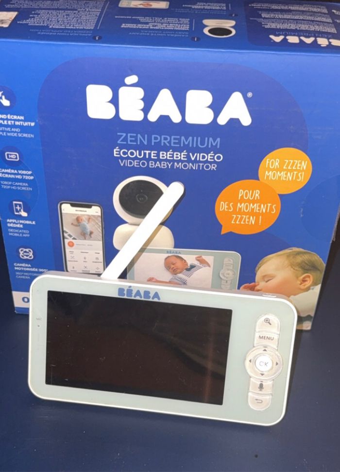 Moniteur parent écran de babyphone Béaba Zen Premium. Vendu seul. - photo numéro 3