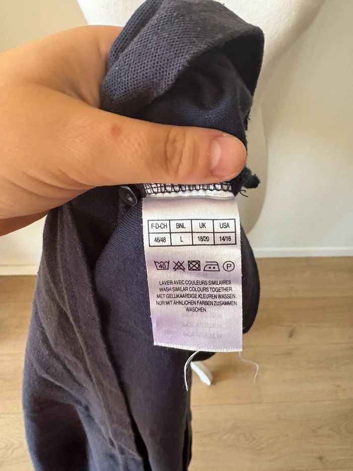 Polo manches courtes femme – bleu marine – Damart – Taille 46/48 - photo numéro 5