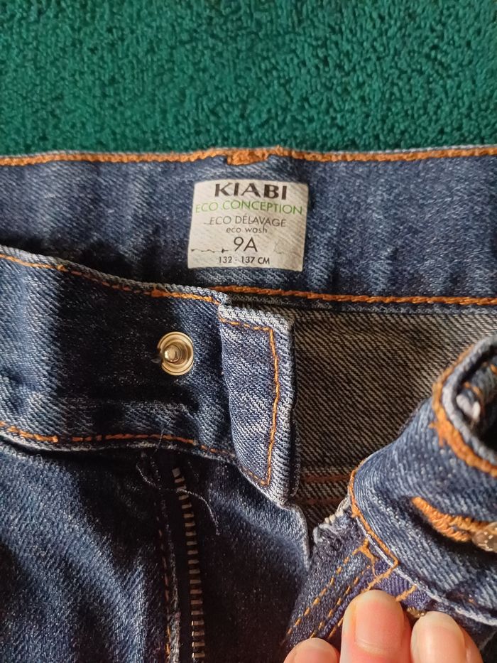 Deux jeans 9 ans garcon pression et ajustables - photo numéro 4