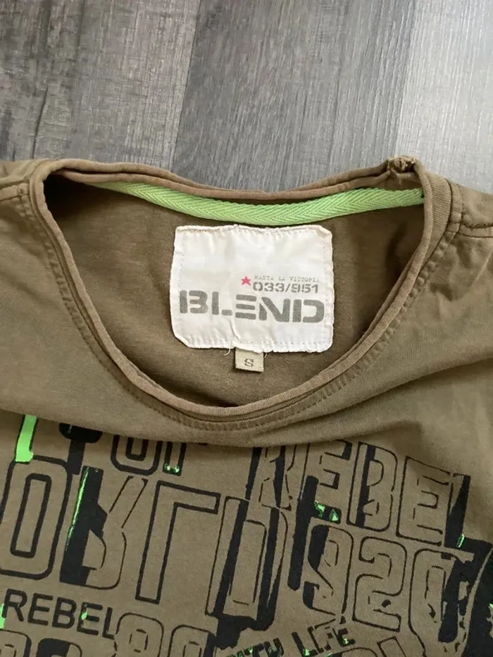 T-shirt imprimé kaki homme Blend S - photo numéro 2