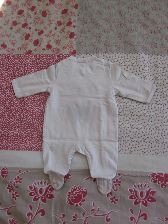 Pyjama coton beige 1 mois - photo numéro 2