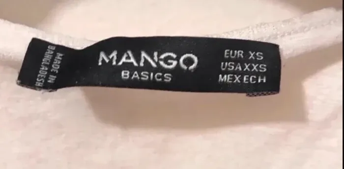 Débardeur femme mango blanc taille XS - photo numéro 3
