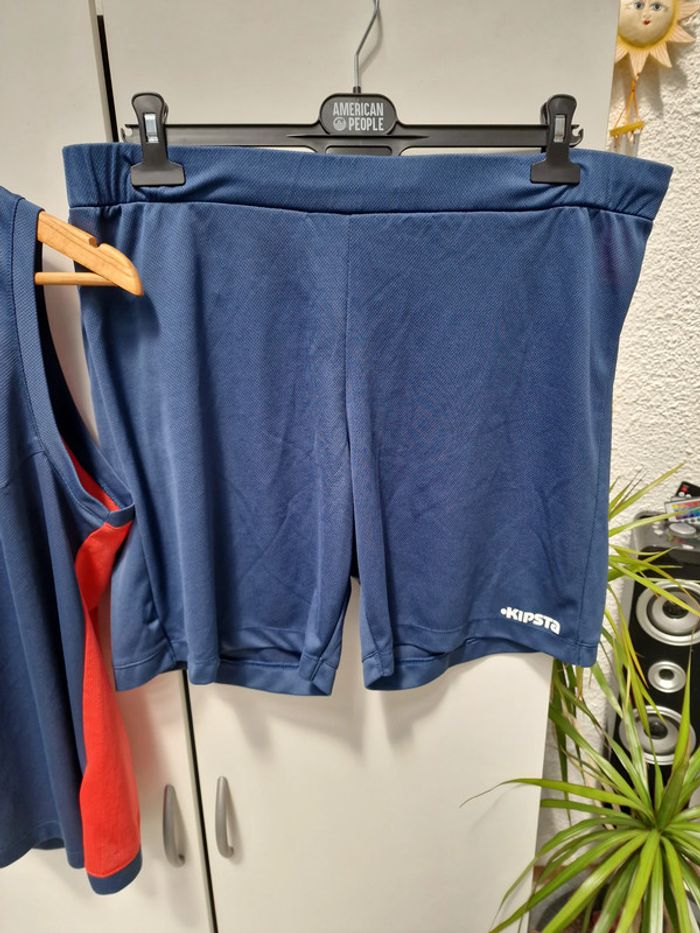 Ensemble Debardeur Short Bleu Marine Rose - photo numéro 3