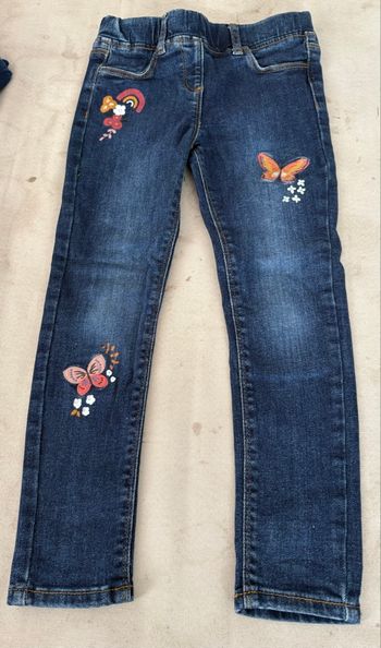 Tregging bleu foncé papillons 116