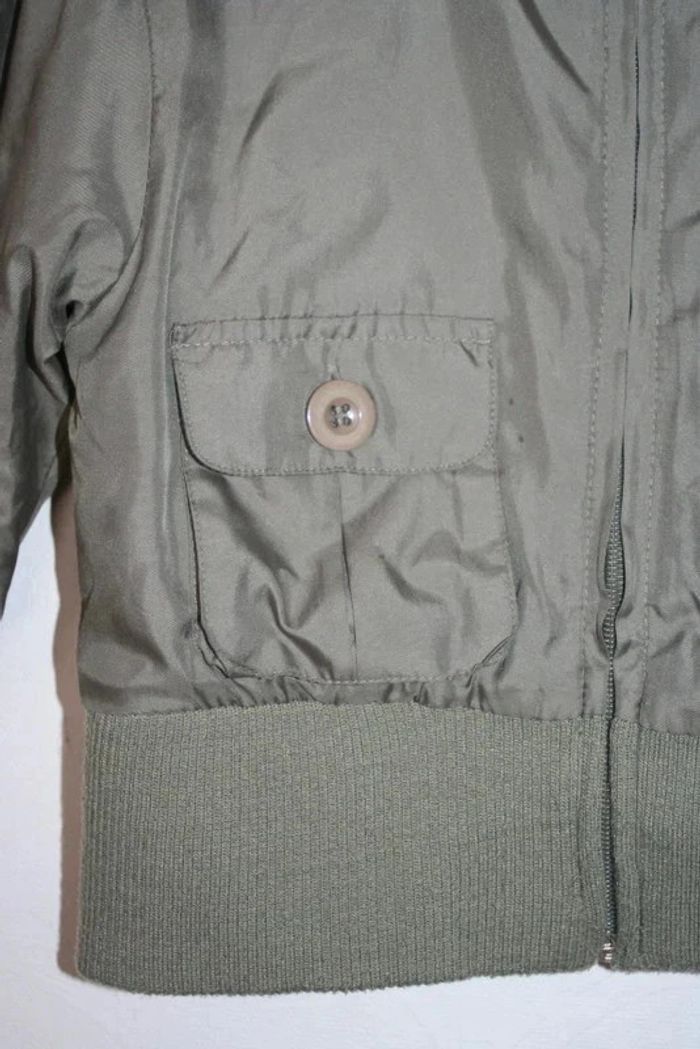 Blouson kaki intérieur rose 3 ans - photo numéro 2