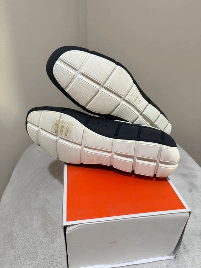 Swims - Mocassins, Bleu marine, blanche, Taille 40 - photo numéro 7