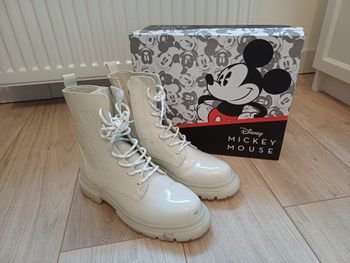 Bottines Mickey Mouse Disney - Beige/Crème - Taille 40 - Très bon état