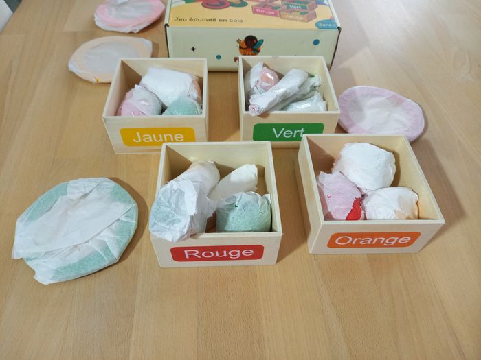 Jeu d'éveil fruits à découper en bois - photo numéro 5
