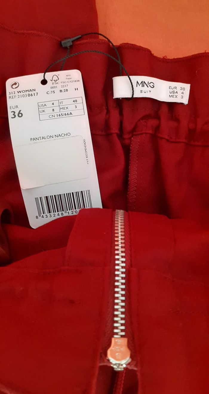 Beau pantalon taille haute. Taille 36. Neuf - photo numéro 3