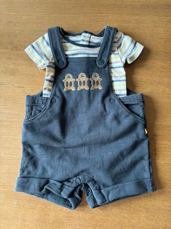 Salopette bleu marine avec bodies