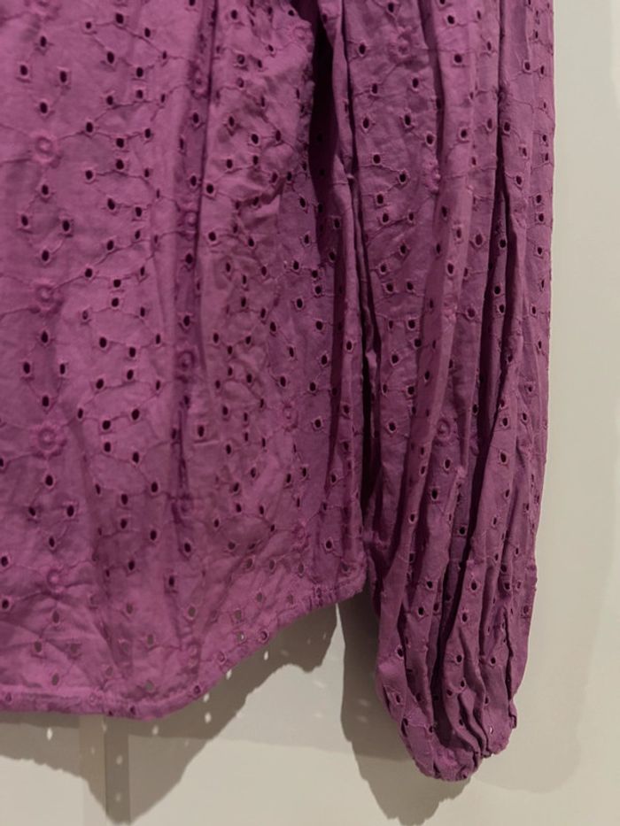 562 - blouse rose à motifs et bretelles - photo numéro 8