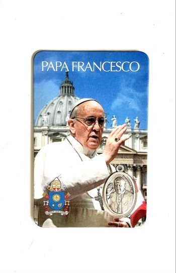 Carte souvenir du pape François 