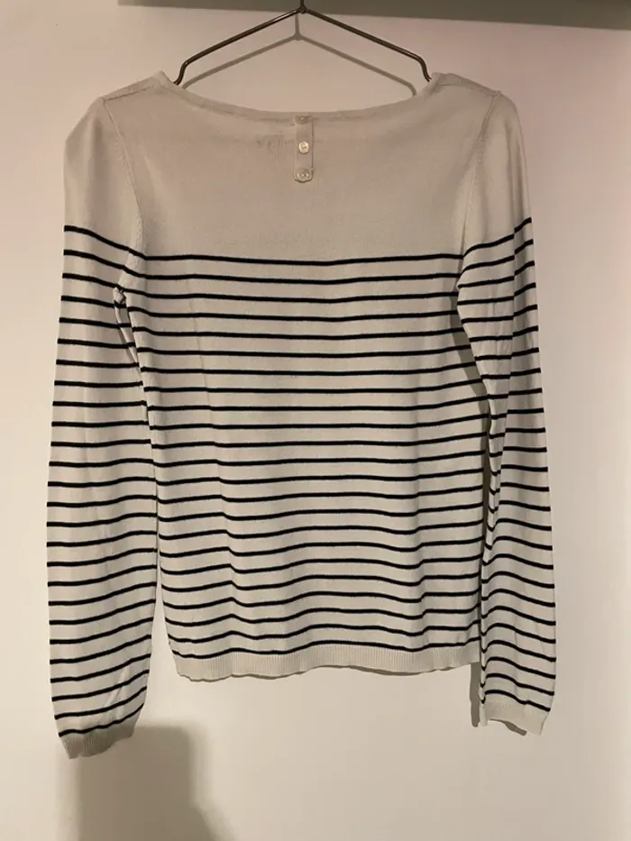 Pull marinière In Extenso taille 36-S - photo numéro 3