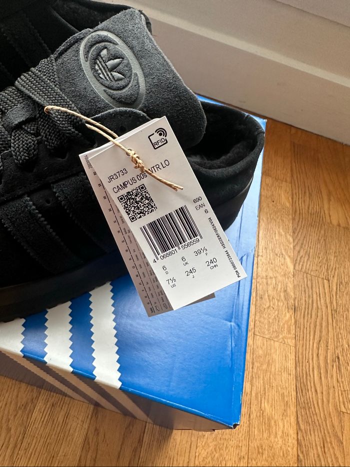 Adidas Campus 00s Winter Low Noir - photo numéro 5