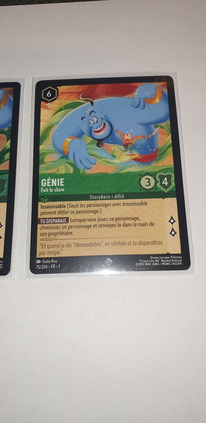 Carte lorcana genue foil et non foil chapitre 1 - photo numéro 3