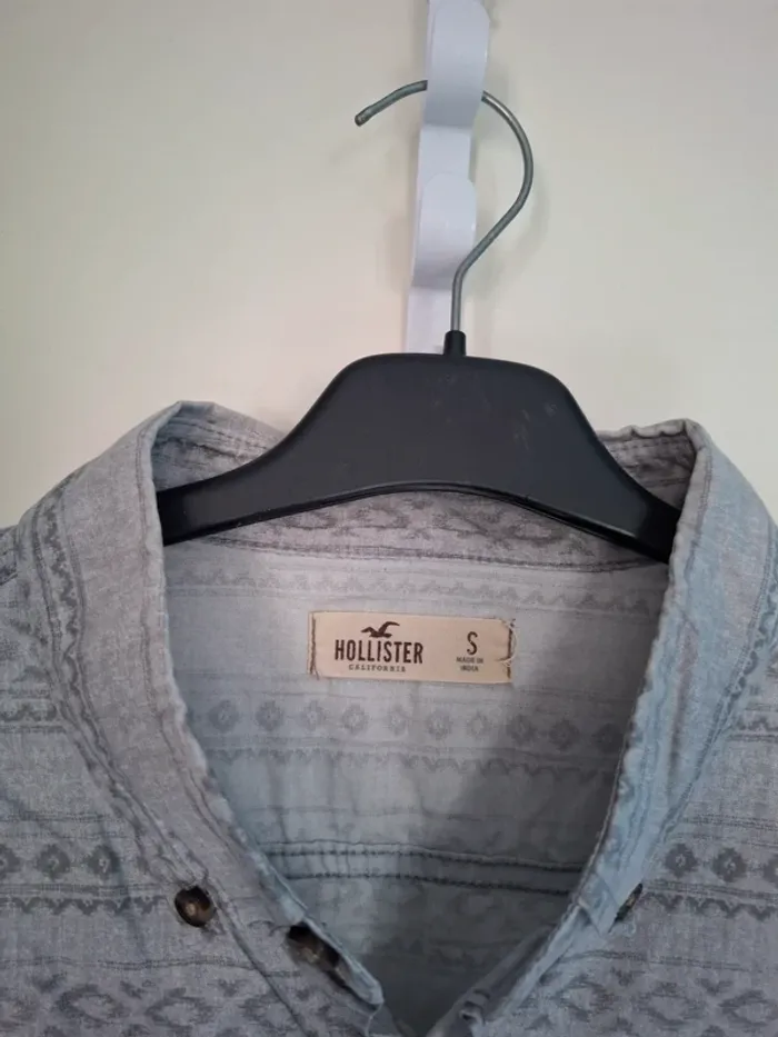 Chemise Hollister Grise à Motifs Éthniques – Taille S - photo numéro 2