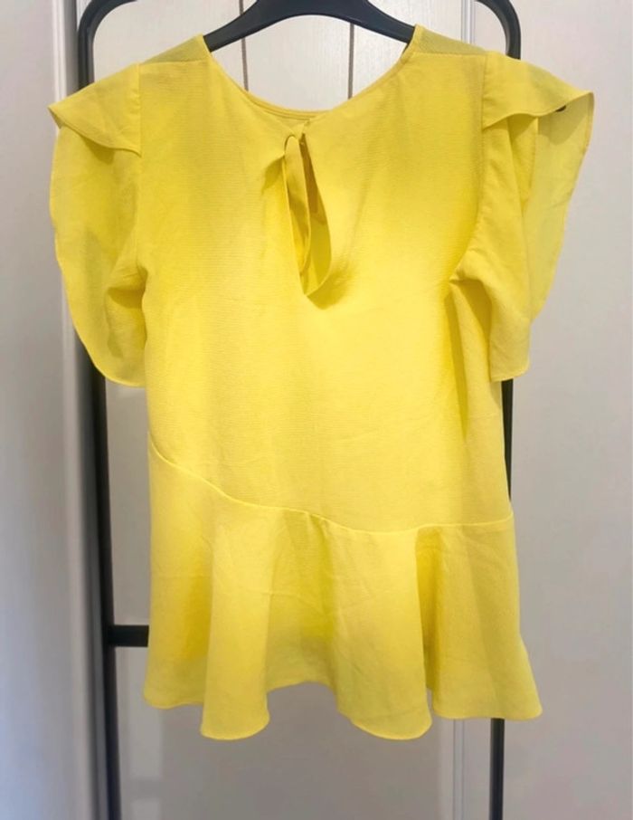 Blouse jaune manches courtes Promod - photo numéro 2
