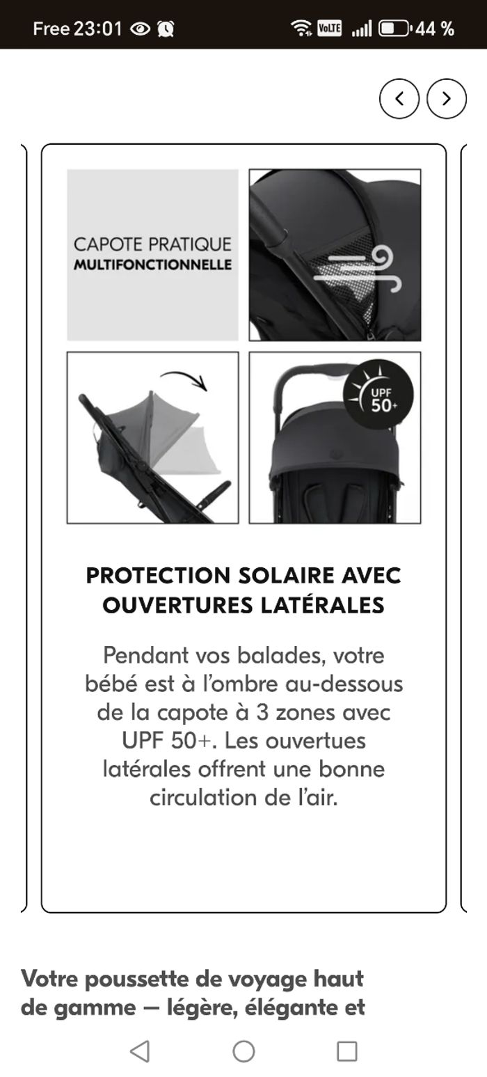 Poussette Neuve et garantie hauck travel n care plus - photo numéro 8