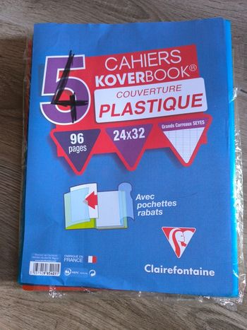 Lot de 4 cahiers Clairefontaine 24x32