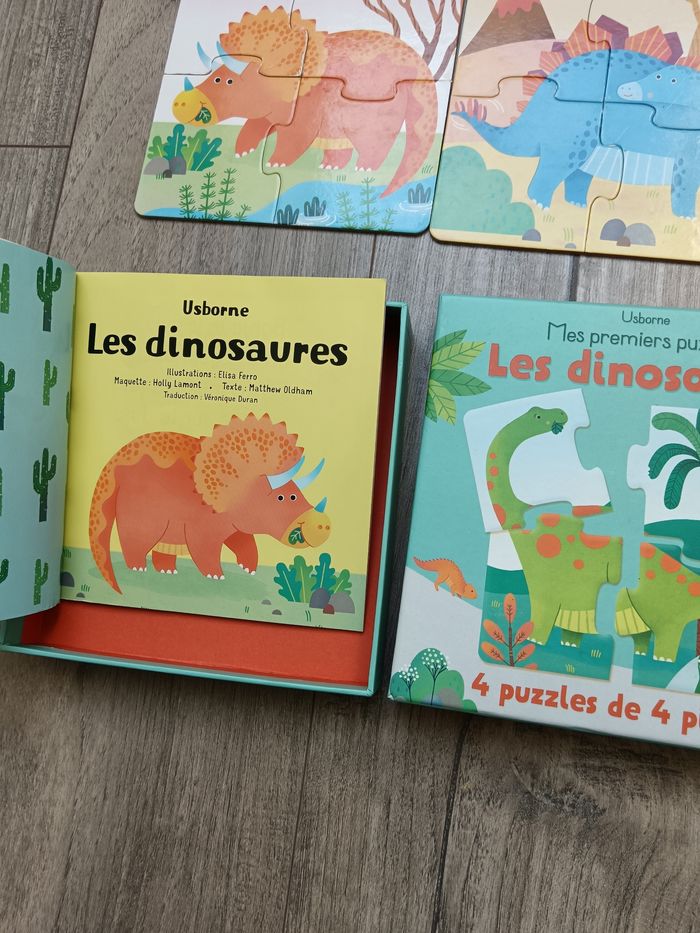 Coffret puzzle et livre dinosaure - photo numéro 3