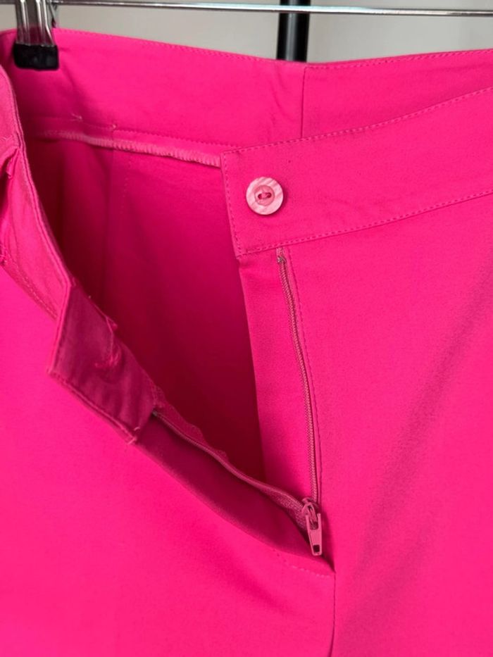 Pantalon droit ajusté rose 38 - photo numéro 2